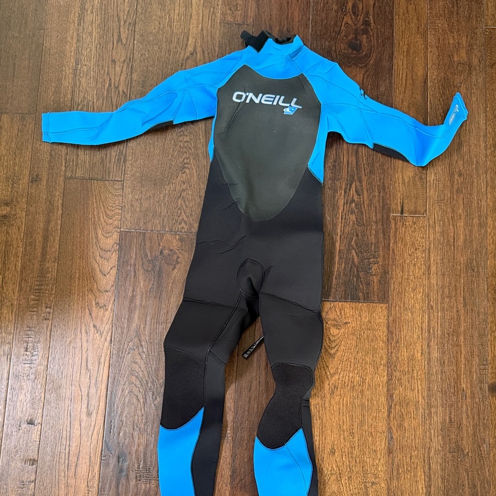 O'Neill Kids Swim Wetsuit in Black and Blue